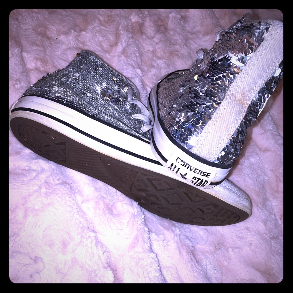Bling Converse High Tops.  Fun to Wear.